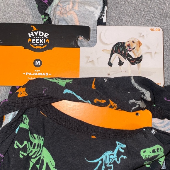 Hyde & EEK! Boutique Halloween Dino Dinosaur Sleep Dog and Cat Pajamas - Picture 4 of 7